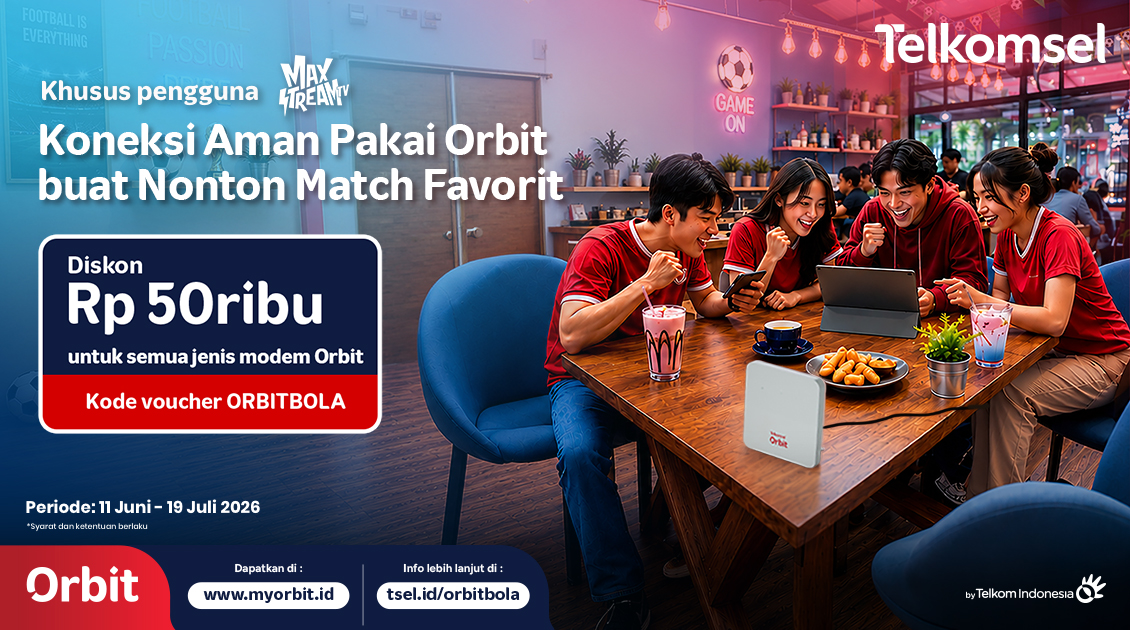 Special pengguna Maxstream! Diskon 50 RIBU untuk semua Modem ORBIT!