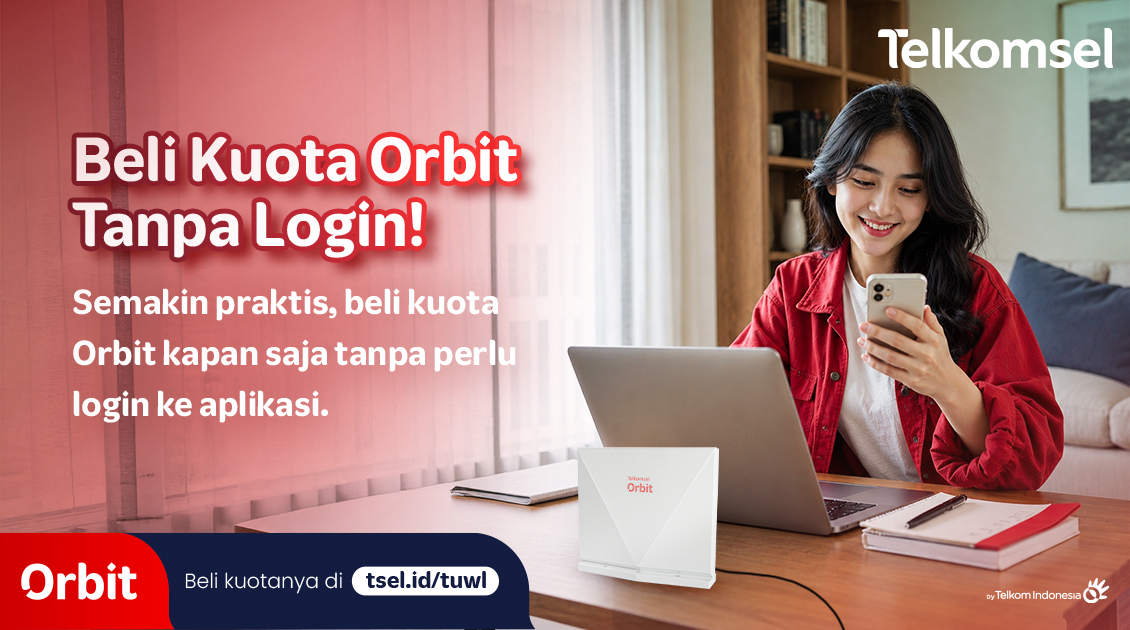 Beli Kuota ORBIT, Tinggal Klik Tanpa Login! 