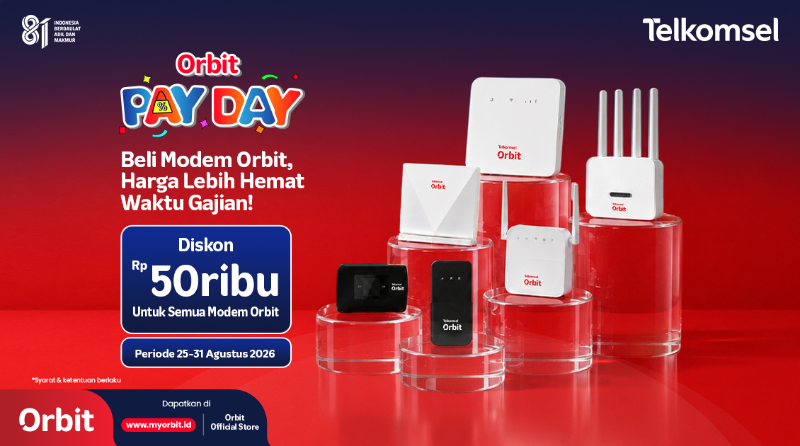 Gajian Tiba, Saatnya Beralih ke Internet Cepat Telkomsel Orbit! 