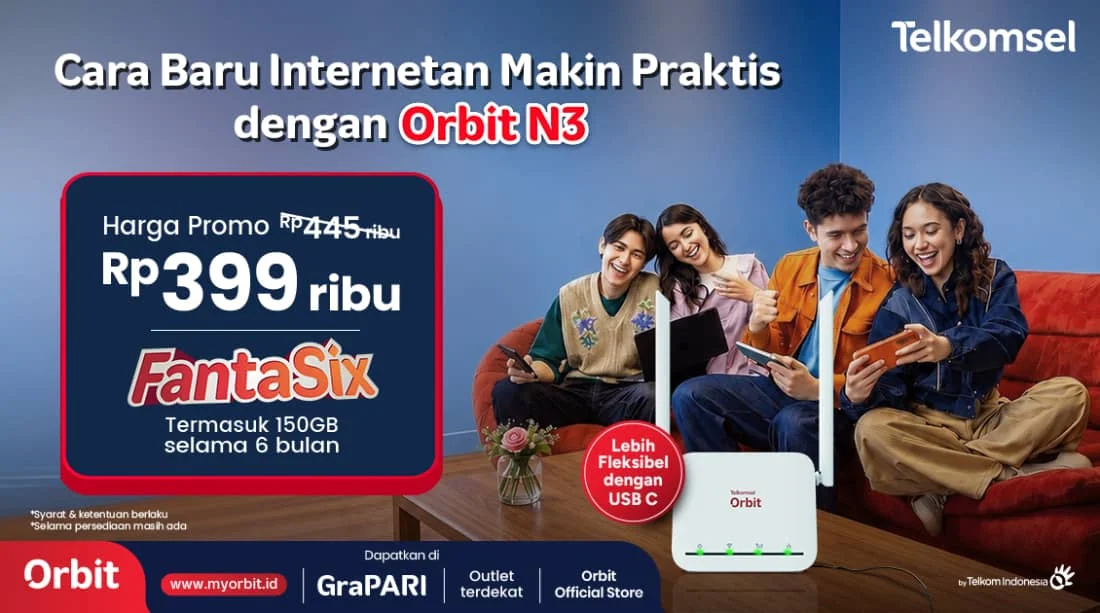 Hadirkan Koneksi Stabil di Rumah dengan Orbit N3 Terbaru! 